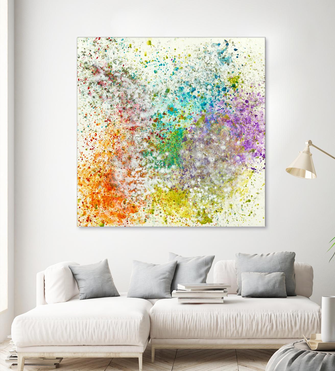 Galaxy II by Jeff Iorillo on GIANT ART - purples abstract spray