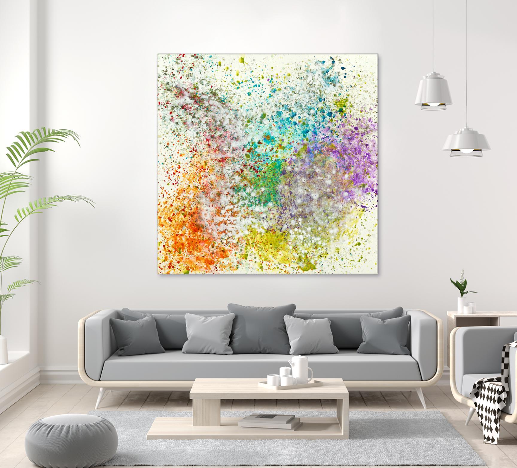 Galaxy II by Jeff Iorillo on GIANT ART - purples abstract spray