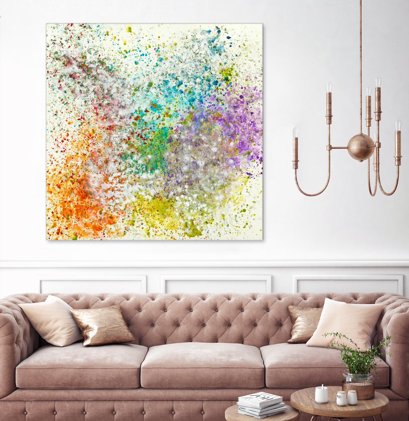 Galaxy II by Jeff Iorillo on GIANT ART - purples abstract spray