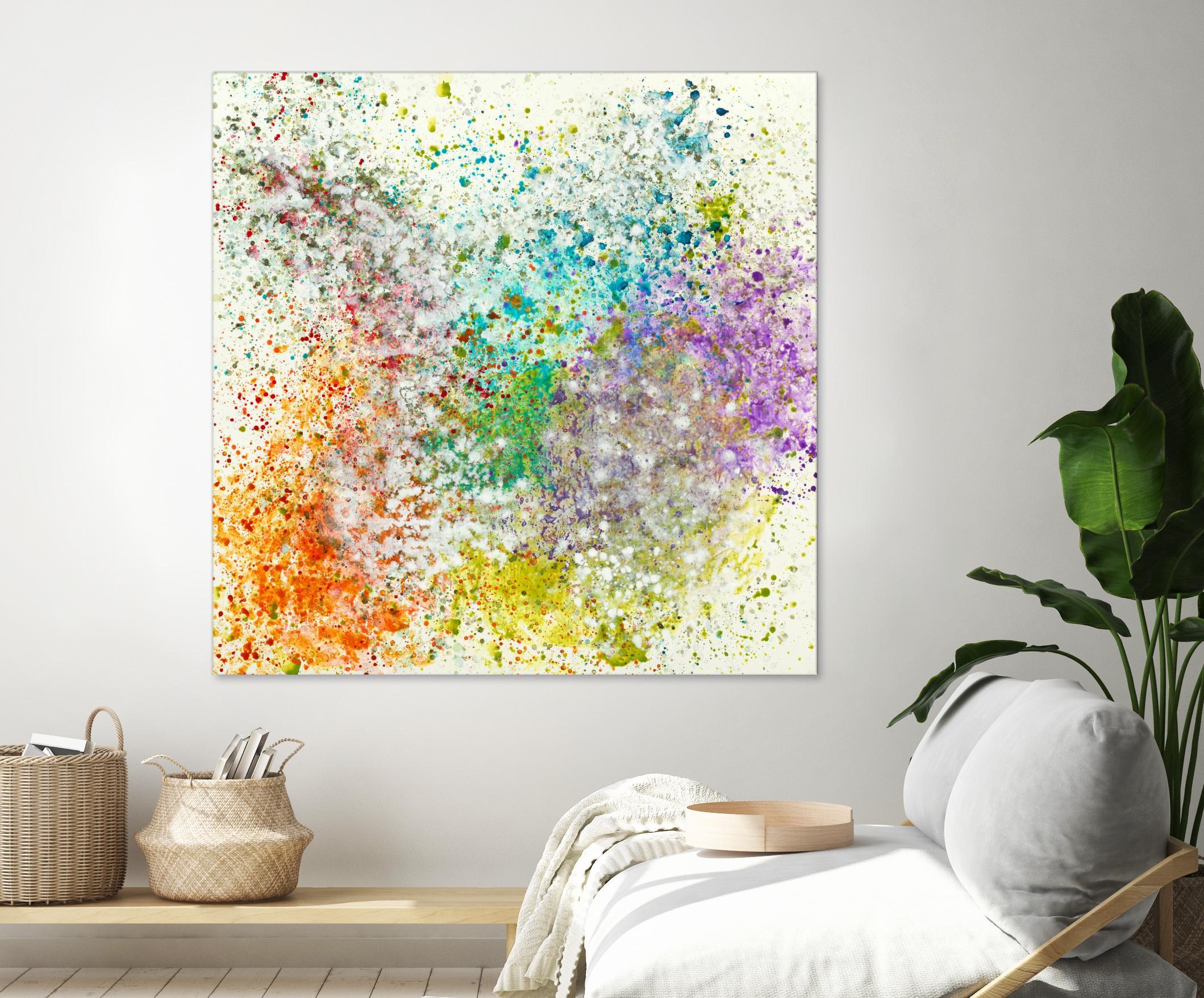 Galaxy II by Jeff Iorillo on GIANT ART - purples abstract spray