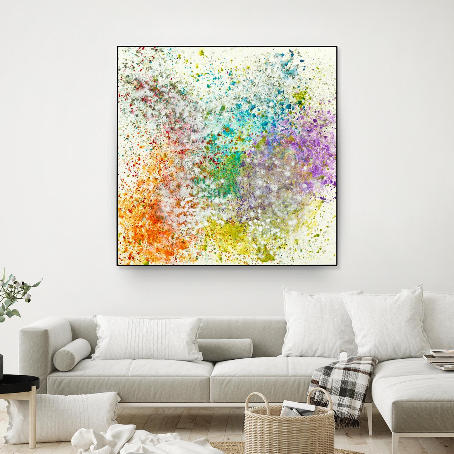 Galaxy II by Jeff Iorillo on GIANT ART - purples abstract spray