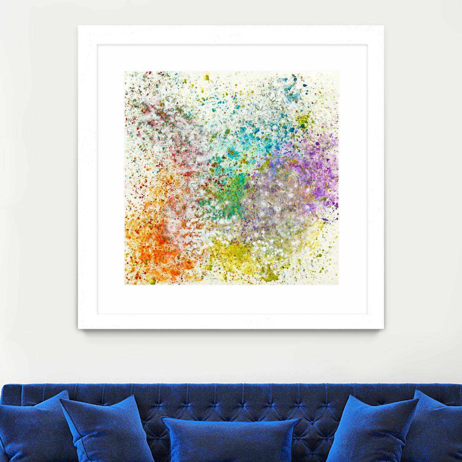 Galaxy II by Jeff Iorillo on GIANT ART - purples abstract spray