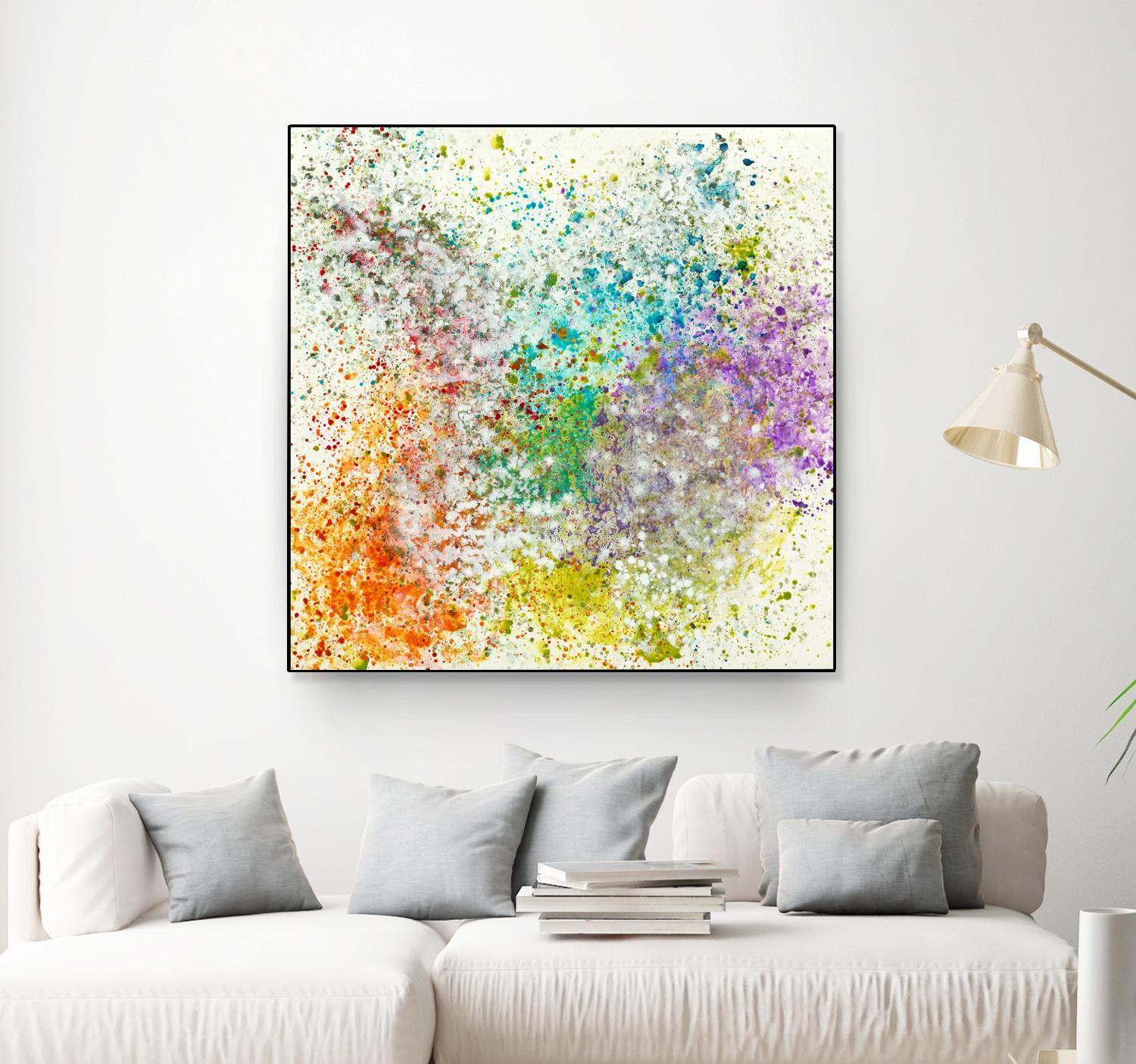 Galaxy II by Jeff Iorillo on GIANT ART - purples abstract spray