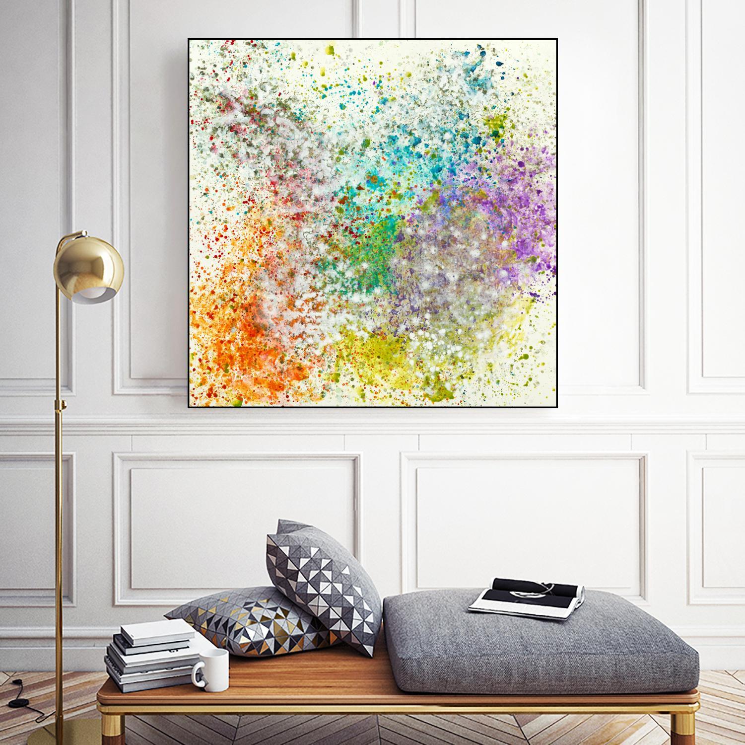 Galaxy II by Jeff Iorillo on GIANT ART - purples abstract spray