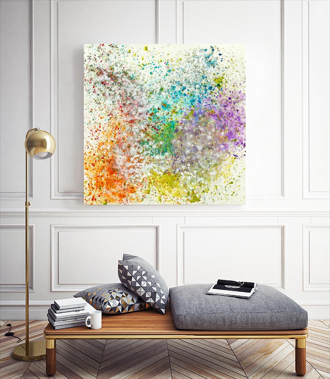 Galaxy II by Jeff Iorillo on GIANT ART - purples abstract spray