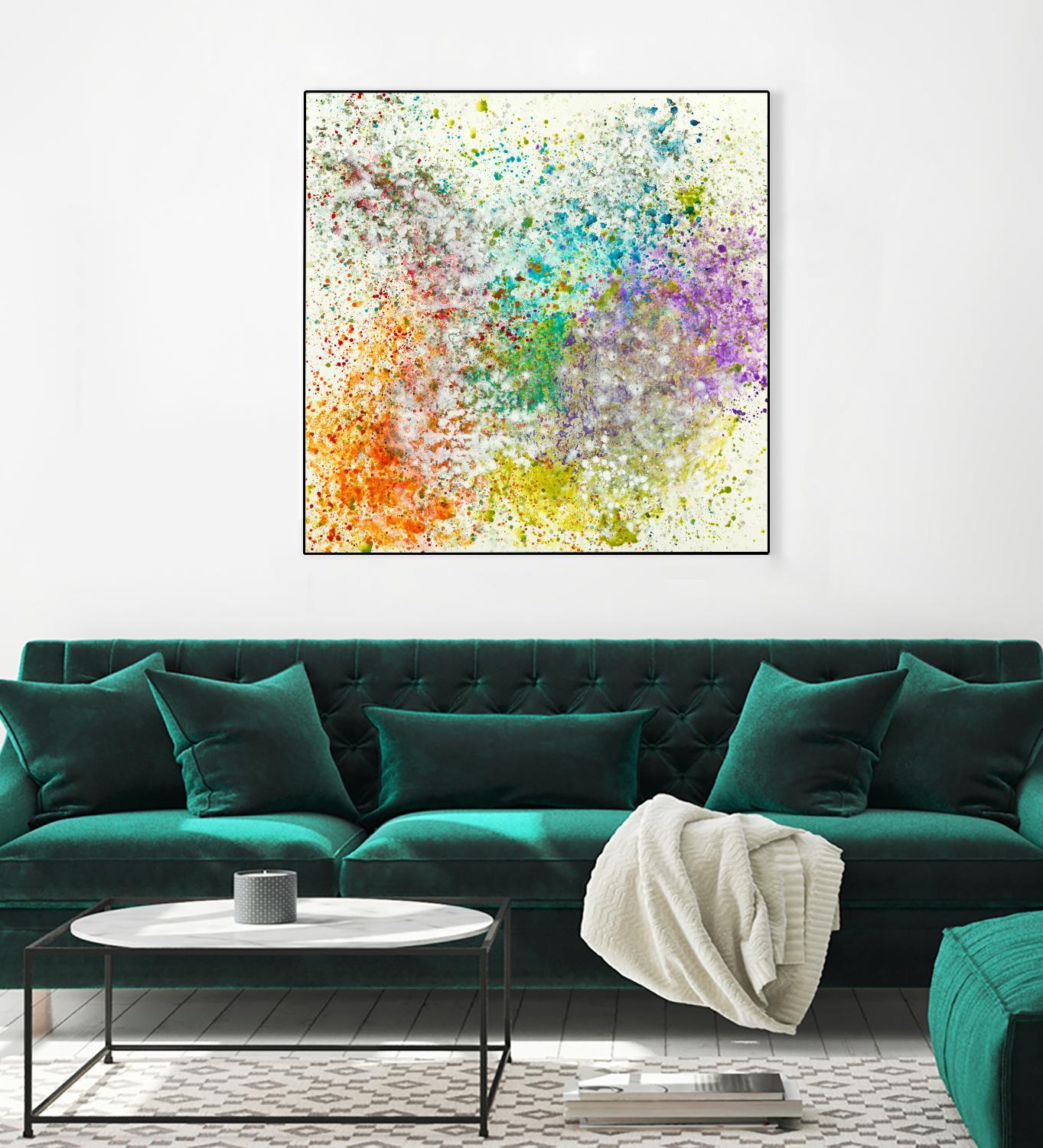 Galaxy II by Jeff Iorillo on GIANT ART - purples abstract spray