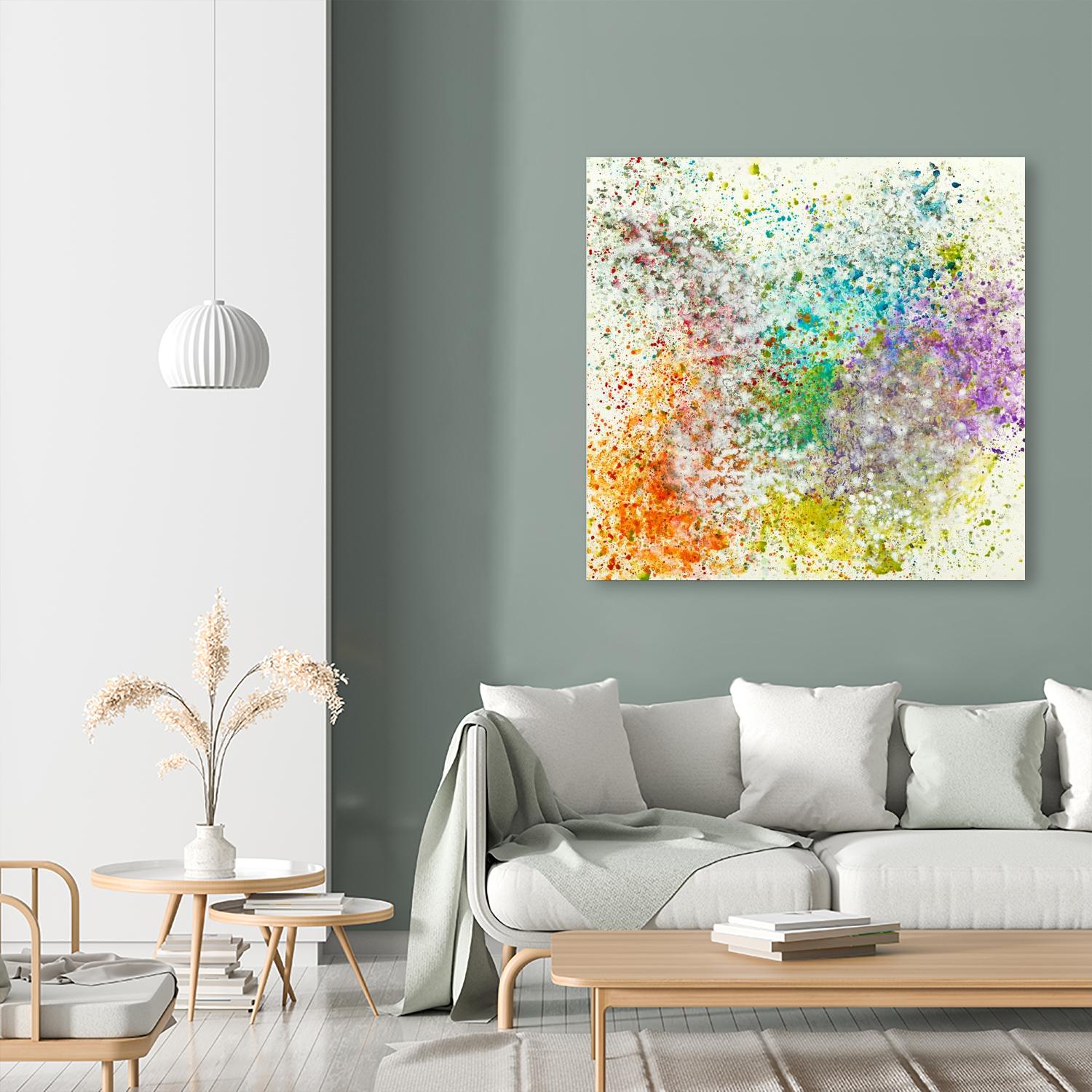 Galaxy II by Jeff Iorillo on GIANT ART - purples abstract spray