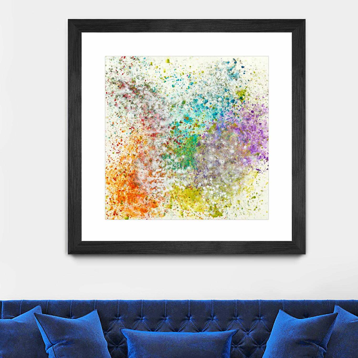 Galaxy II by Jeff Iorillo on GIANT ART - purples abstract spray