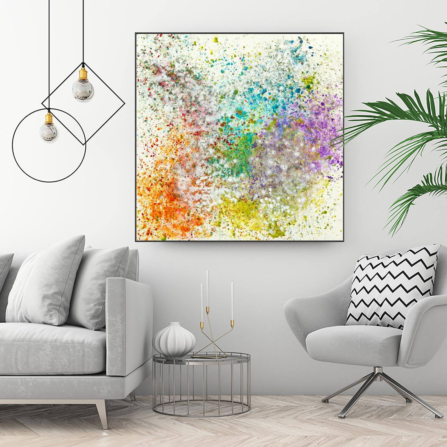 Galaxy II by Jeff Iorillo on GIANT ART - purples abstract spray