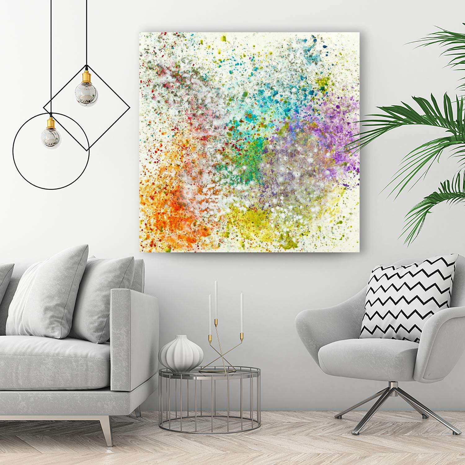 Galaxy II by Jeff Iorillo on GIANT ART - purples abstract spray