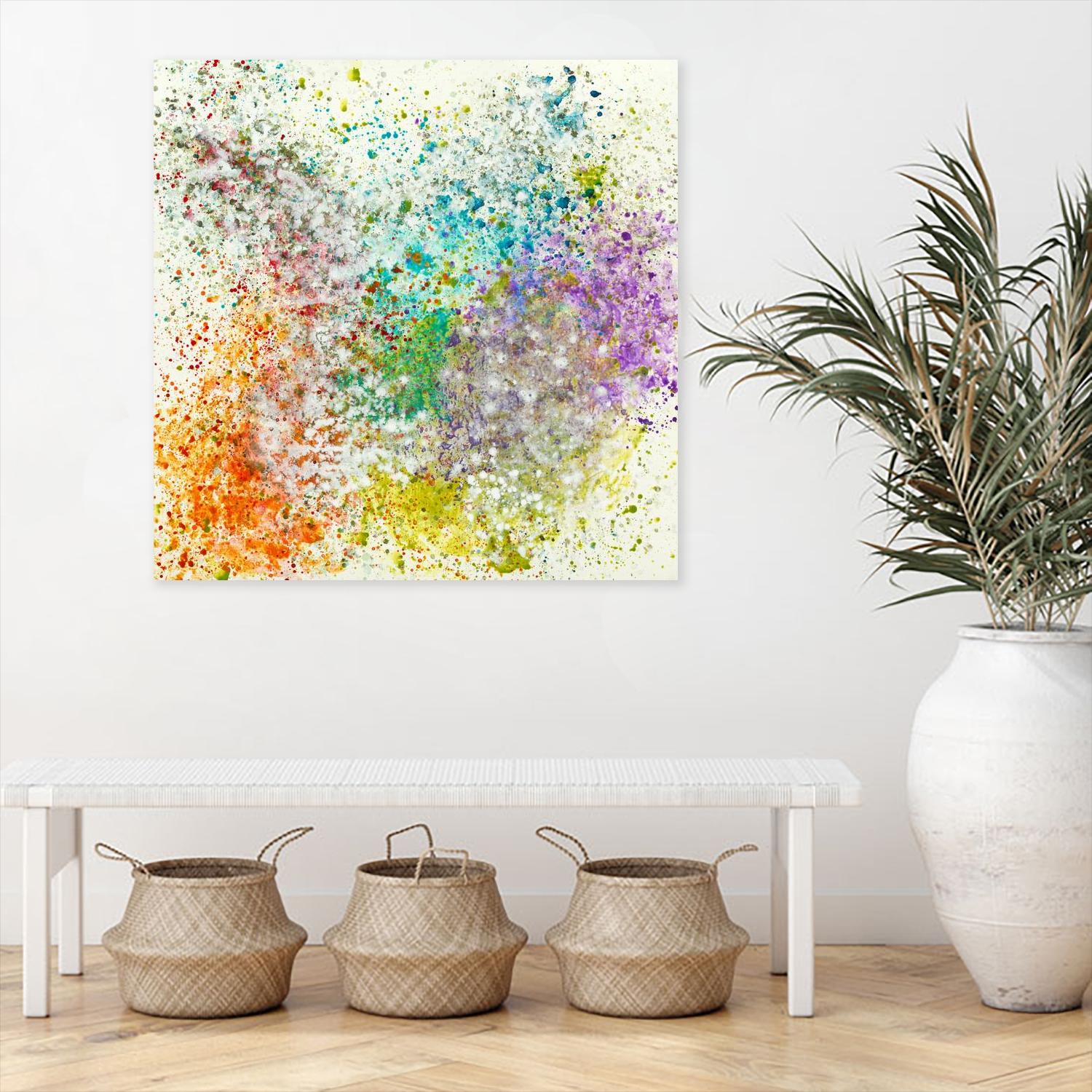 Galaxy II by Jeff Iorillo on GIANT ART - purples abstract spray