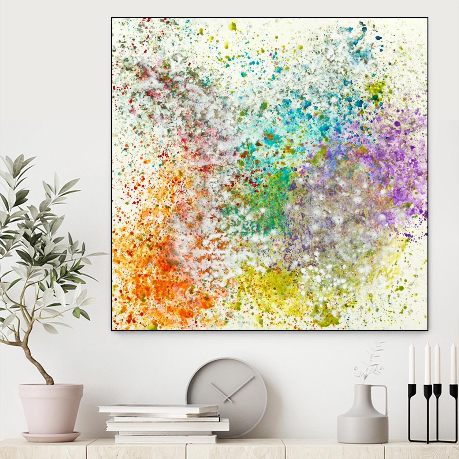 Galaxy II by Jeff Iorillo on GIANT ART - purples abstract spray