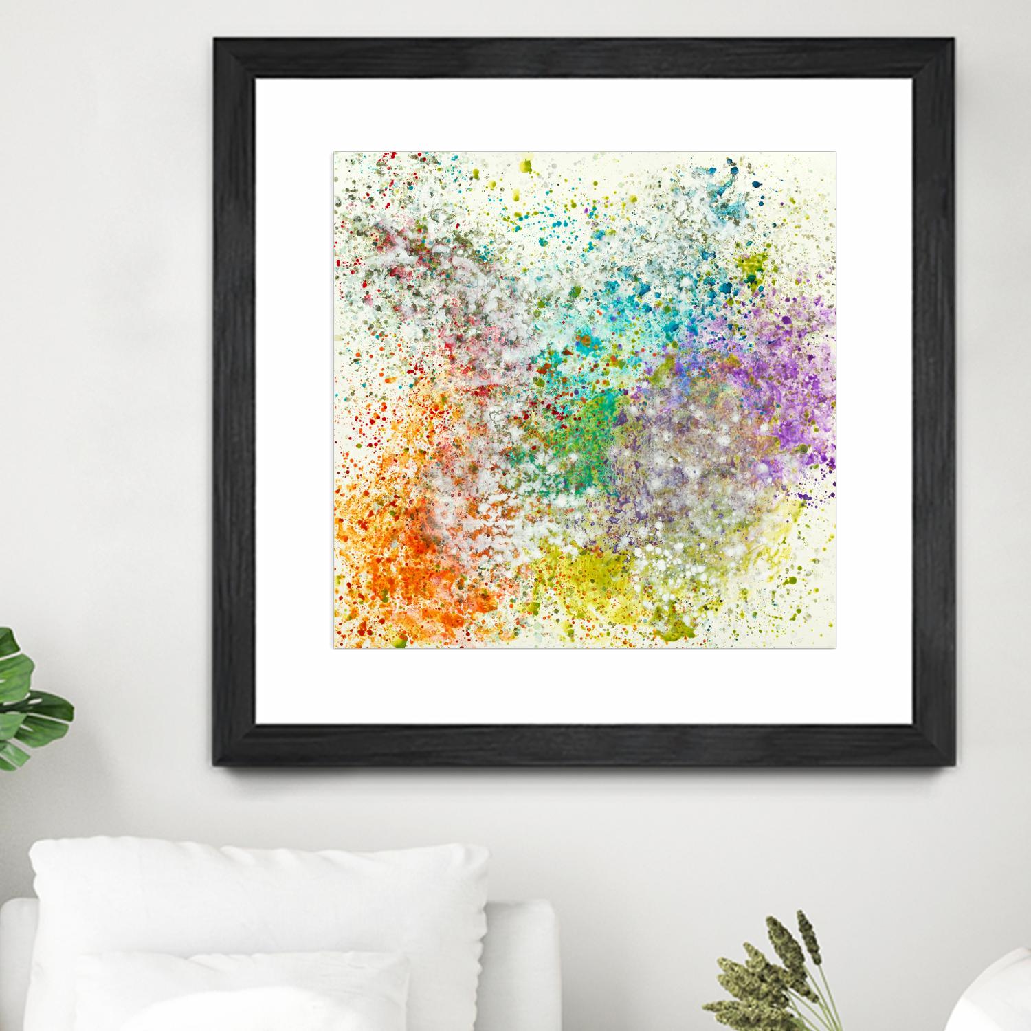 Galaxy II by Jeff Iorillo on GIANT ART - purples abstract spray