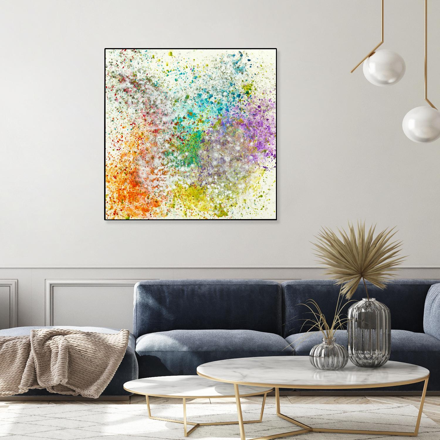 Galaxy II by Jeff Iorillo on GIANT ART - purples abstract spray