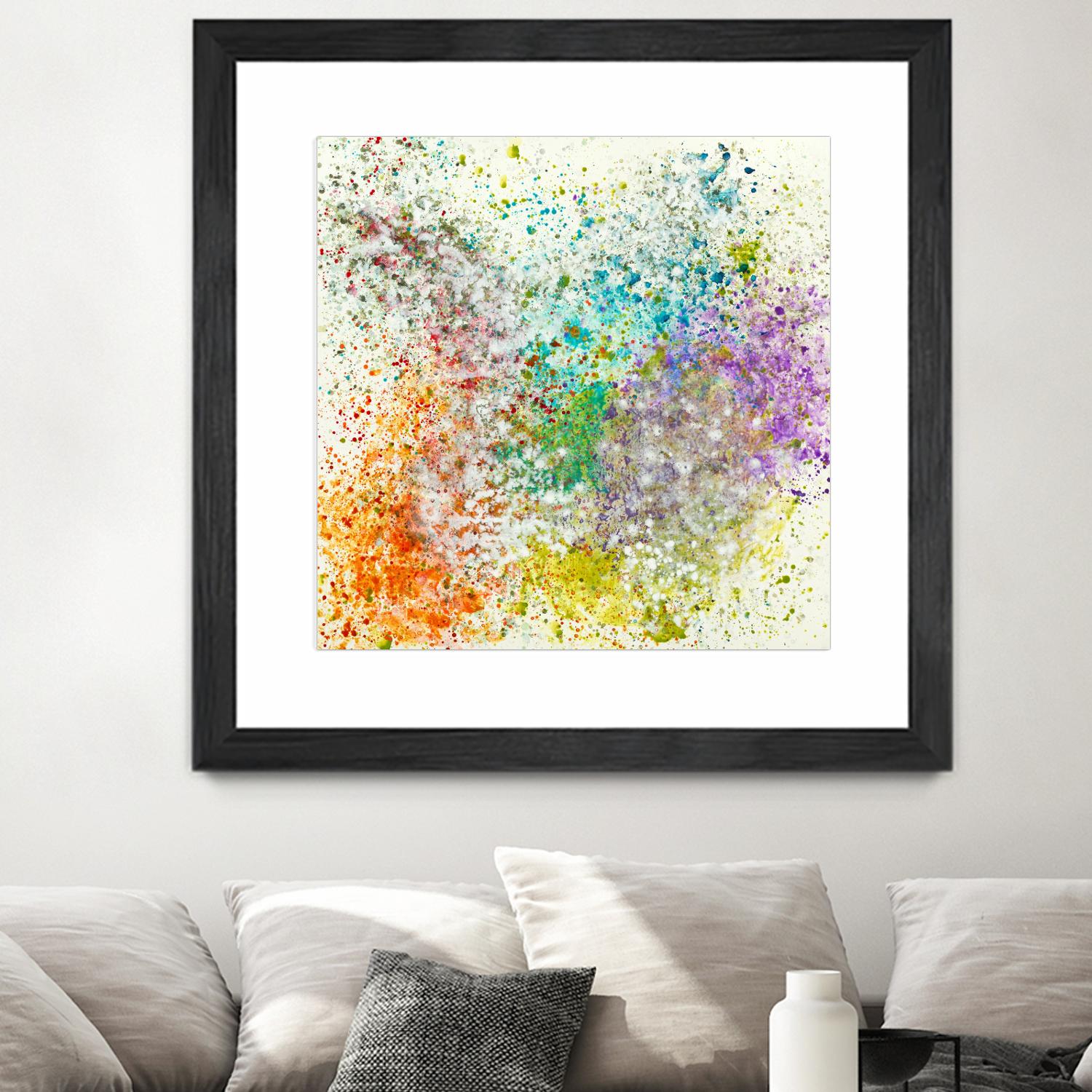 Galaxy II by Jeff Iorillo on GIANT ART - purples abstract spray