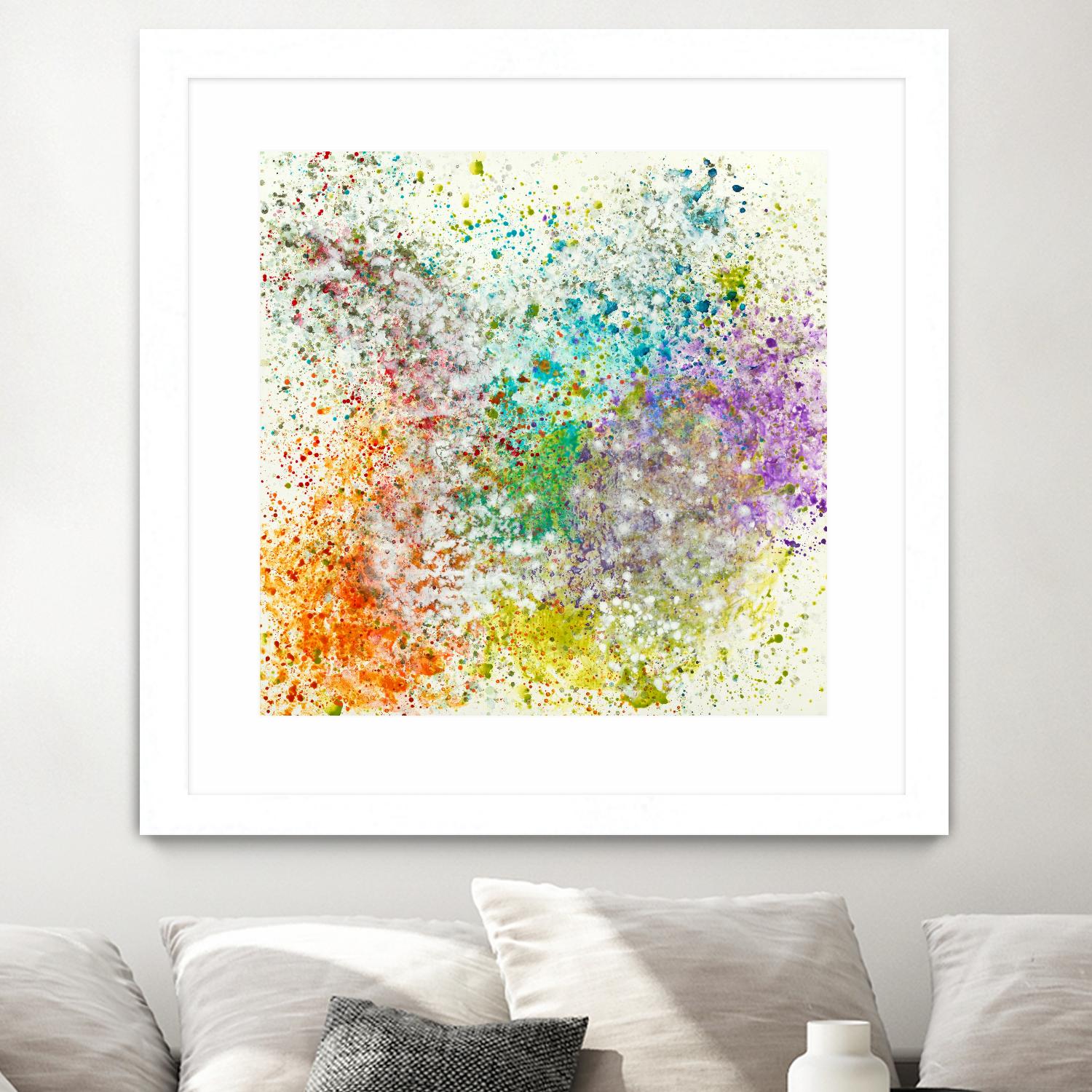 Galaxy II by Jeff Iorillo on GIANT ART - purples abstract spray