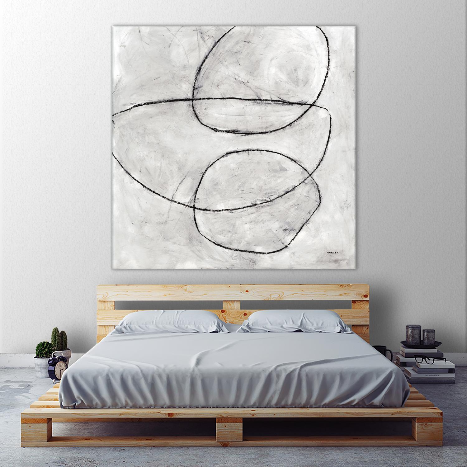 Balance Perspective by Jeff Iorillo on GIANT ART - whites & creams geometric abstract circles