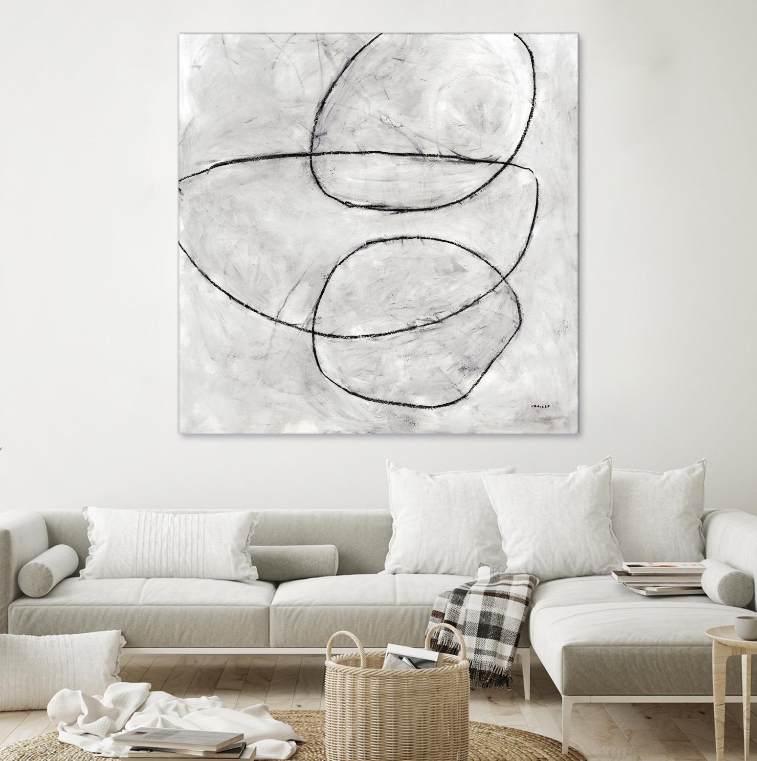 Balance Perspective by Jeff Iorillo on GIANT ART - whites & creams geometric abstract circles