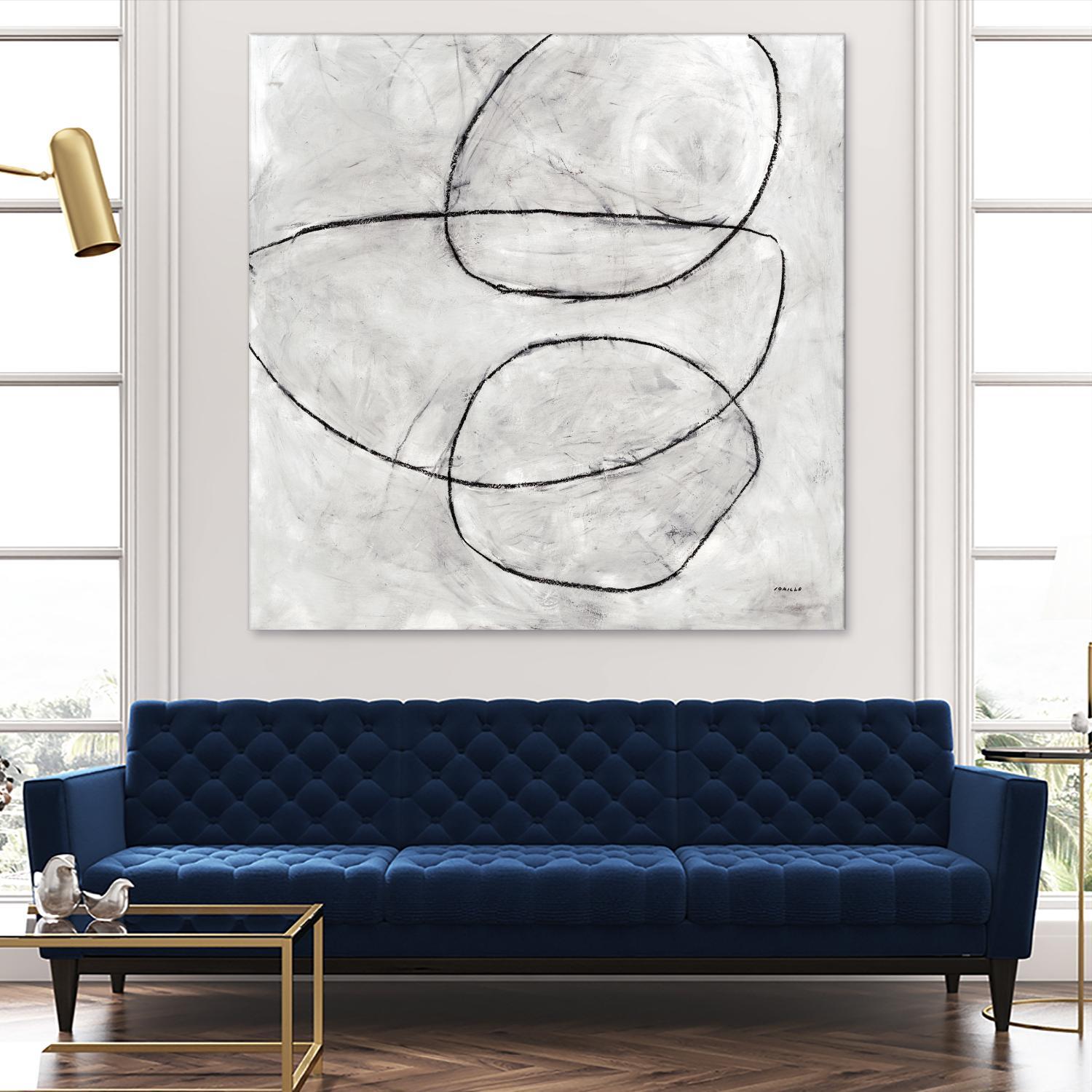 Balance Perspective by Jeff Iorillo on GIANT ART - whites & creams geometric abstract circles