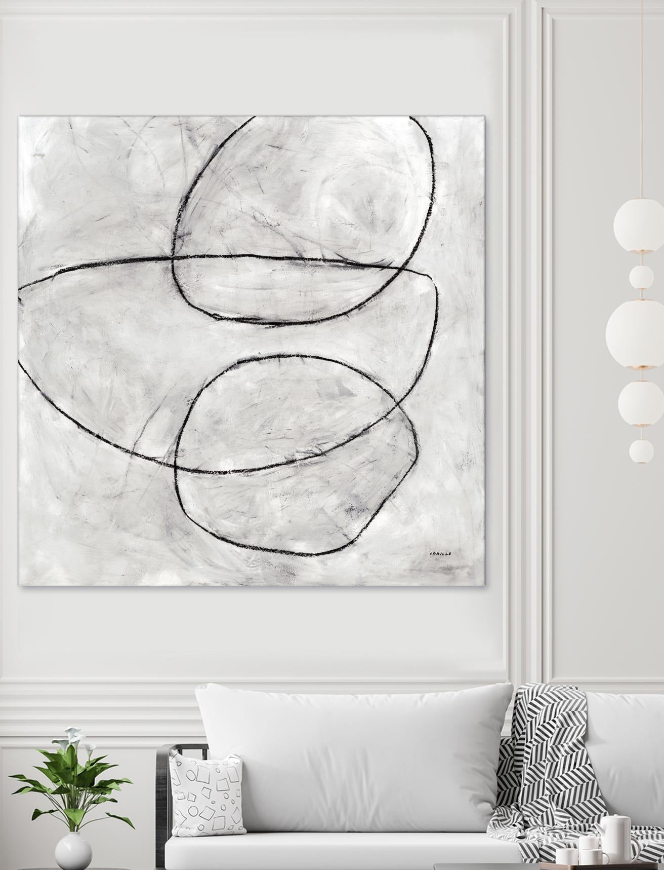 Balance Perspective by Jeff Iorillo on GIANT ART - whites & creams geometric abstract circles