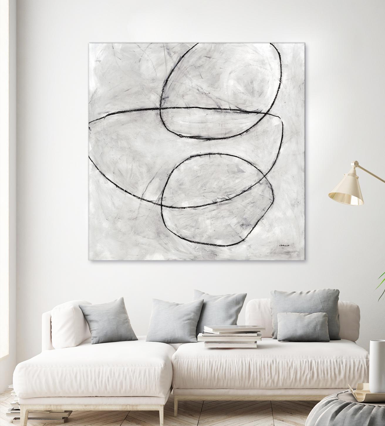 Balance Perspective by Jeff Iorillo on GIANT ART - whites & creams geometric abstract circles