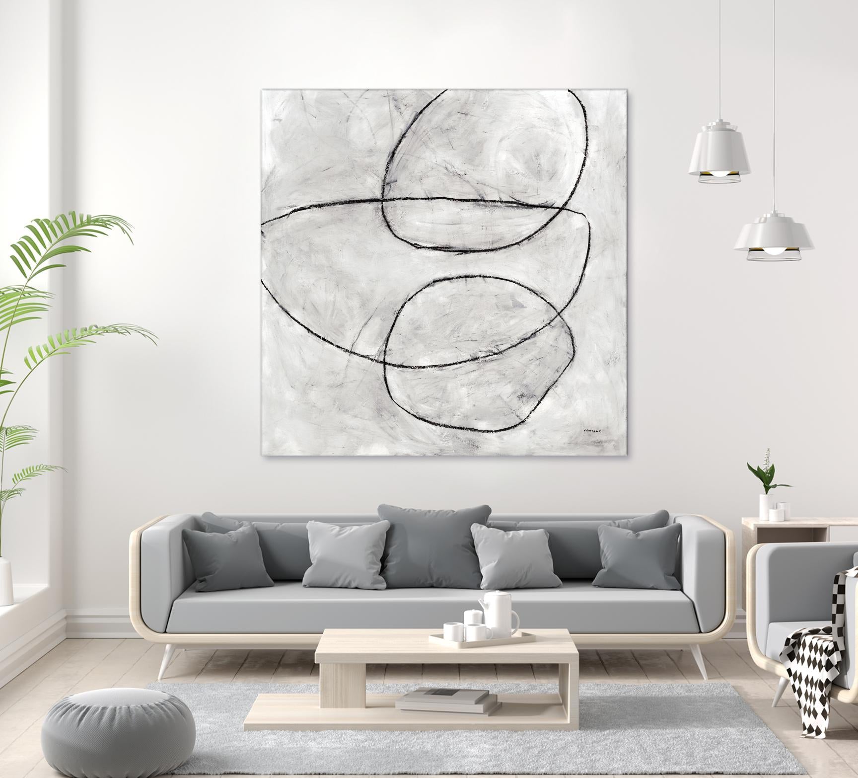 Balance Perspective by Jeff Iorillo on GIANT ART - whites & creams geometric abstract circles
