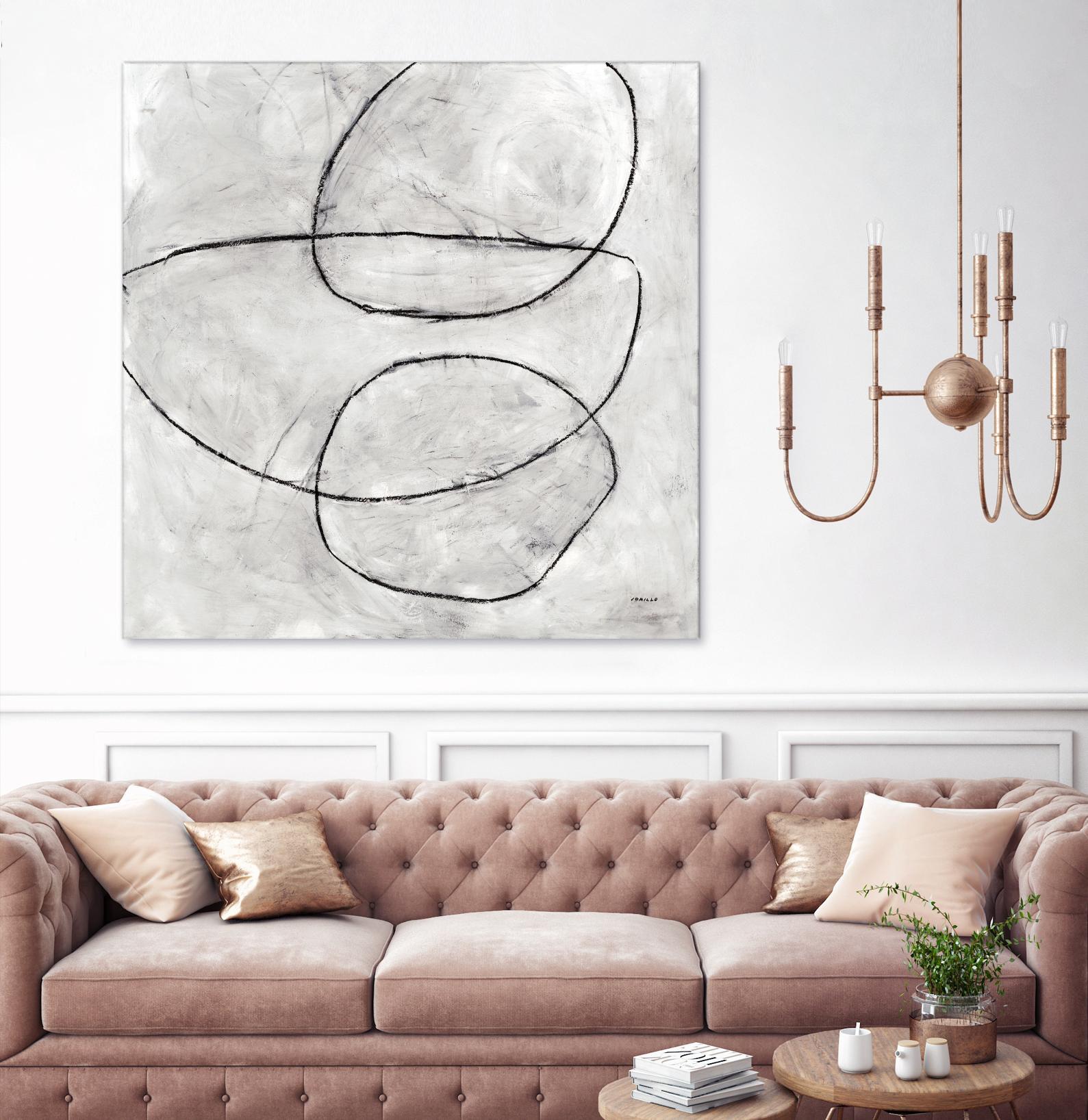 Balance Perspective by Jeff Iorillo on GIANT ART - whites & creams geometric abstract circles