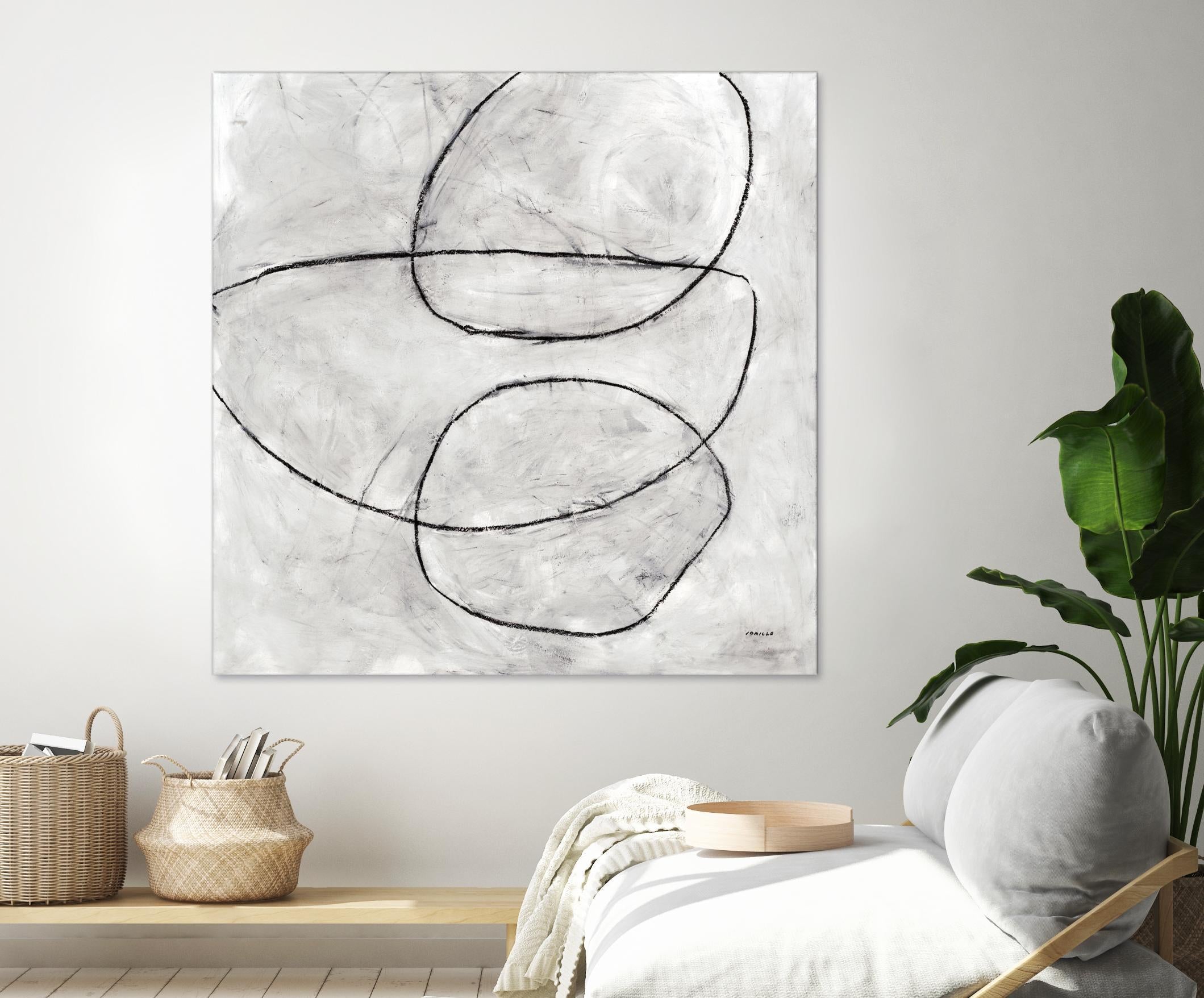 Balance Perspective by Jeff Iorillo on GIANT ART - whites & creams geometric abstract circles