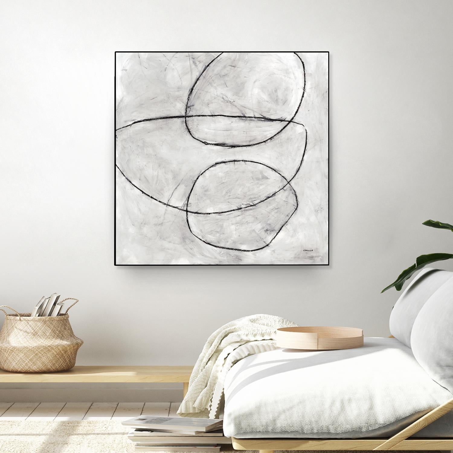 Balance Perspective by Jeff Iorillo on GIANT ART - whites & creams geometric abstract circles