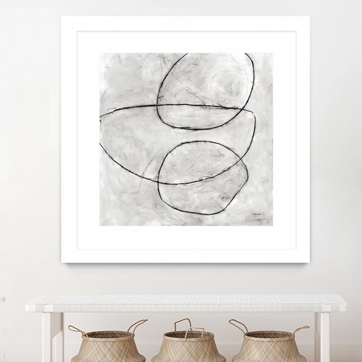 Balance Perspective by Jeff Iorillo on GIANT ART - whites & creams geometric abstract circles