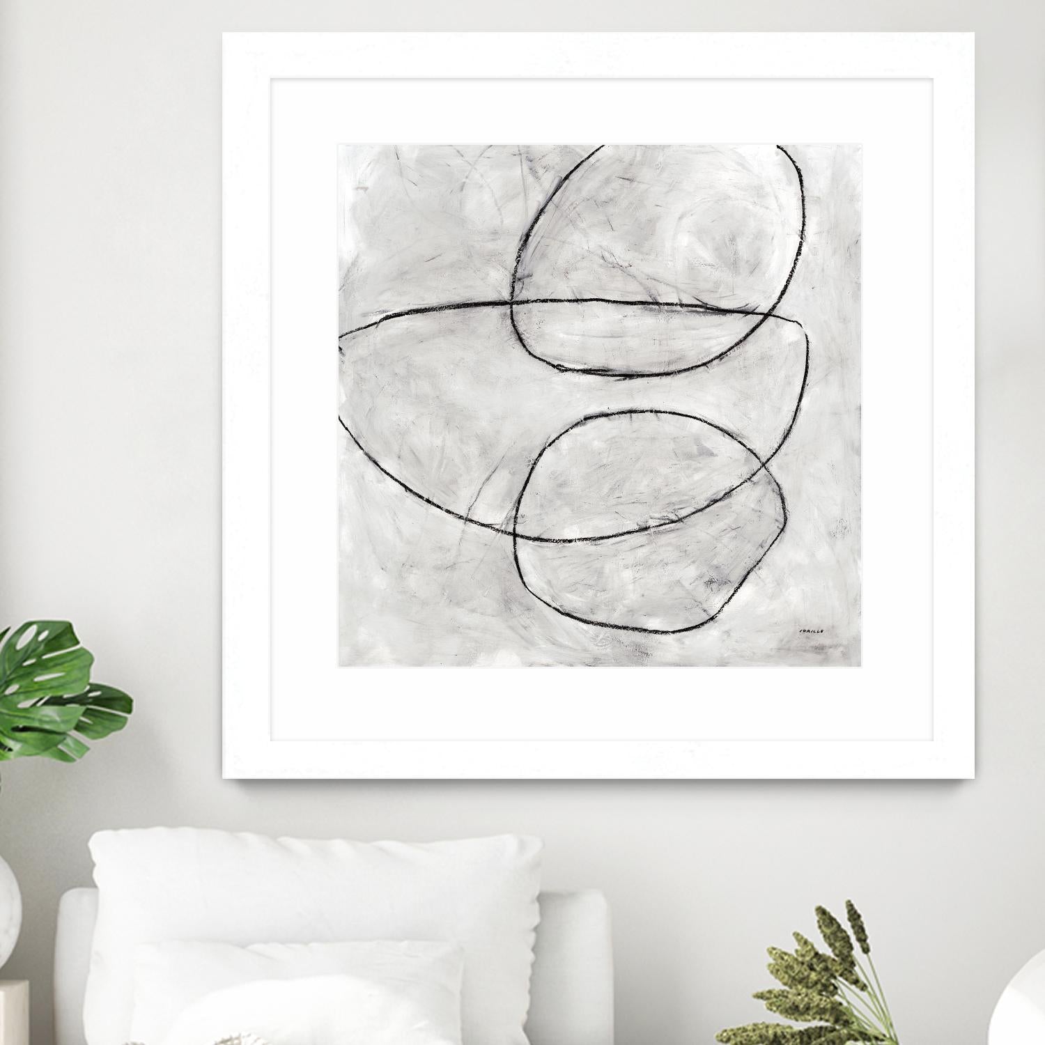 Balance Perspective by Jeff Iorillo on GIANT ART - whites & creams geometric abstract circles