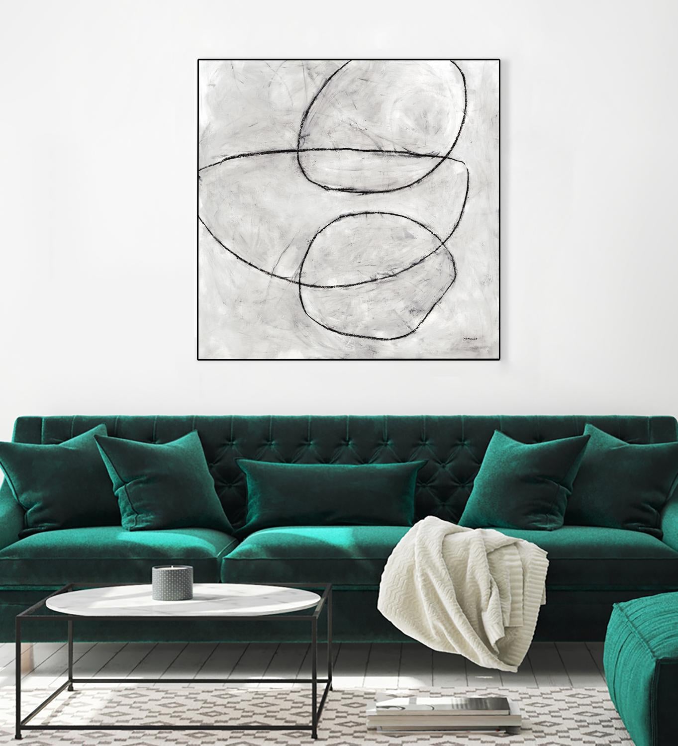 Balance Perspective by Jeff Iorillo on GIANT ART - whites & creams geometric abstract circles