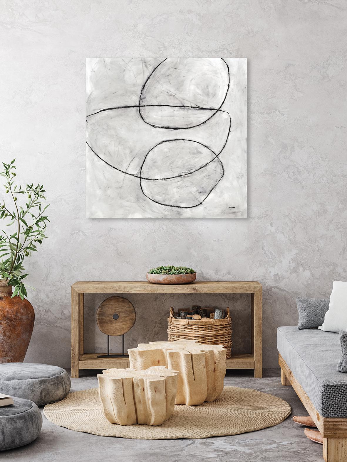 Balance Perspective by Jeff Iorillo on GIANT ART - whites & creams geometric abstract circles
