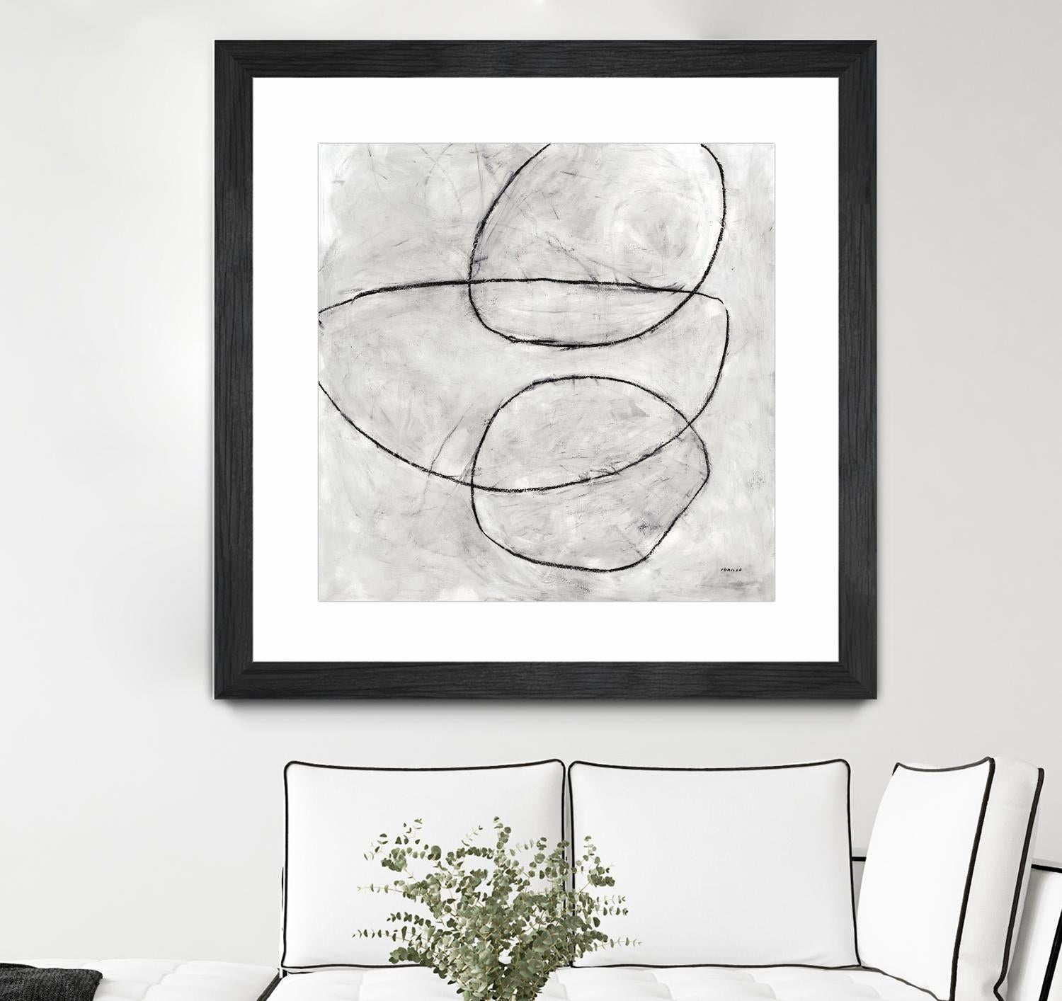 Balance Perspective by Jeff Iorillo on GIANT ART - whites & creams geometric abstract circles