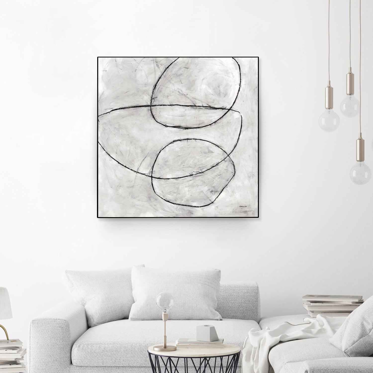 Balance Perspective by Jeff Iorillo on GIANT ART - whites & creams geometric abstract circles