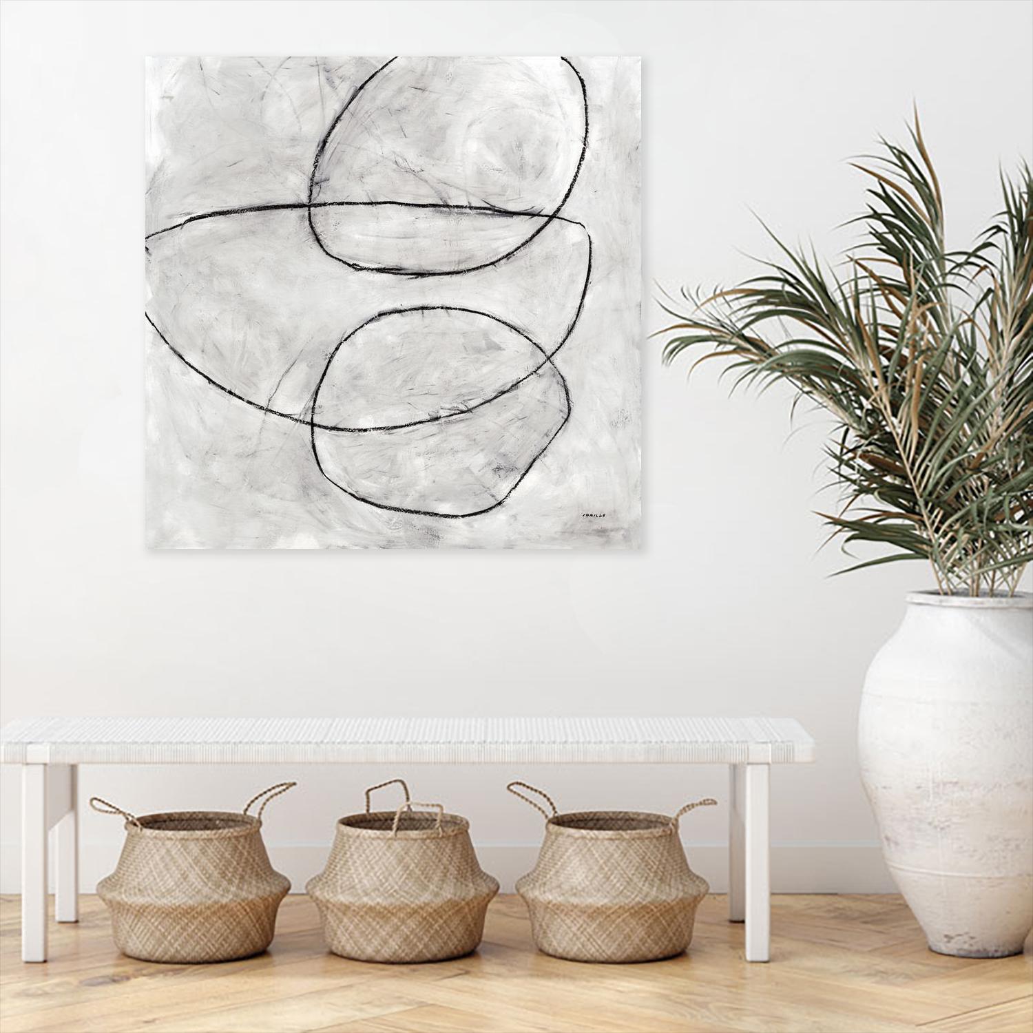 Balance Perspective by Jeff Iorillo on GIANT ART - whites & creams geometric abstract circles