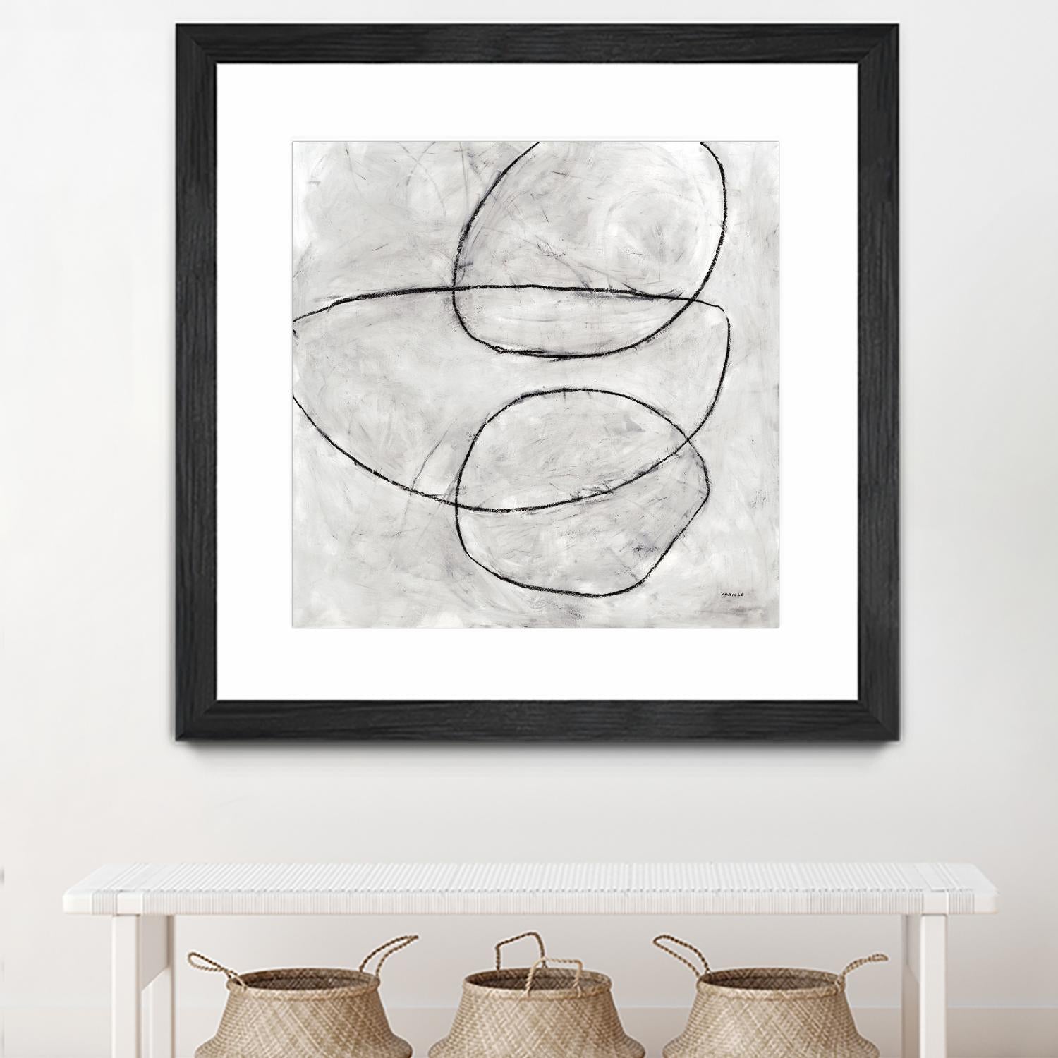 Balance Perspective by Jeff Iorillo on GIANT ART - whites & creams geometric abstract circles