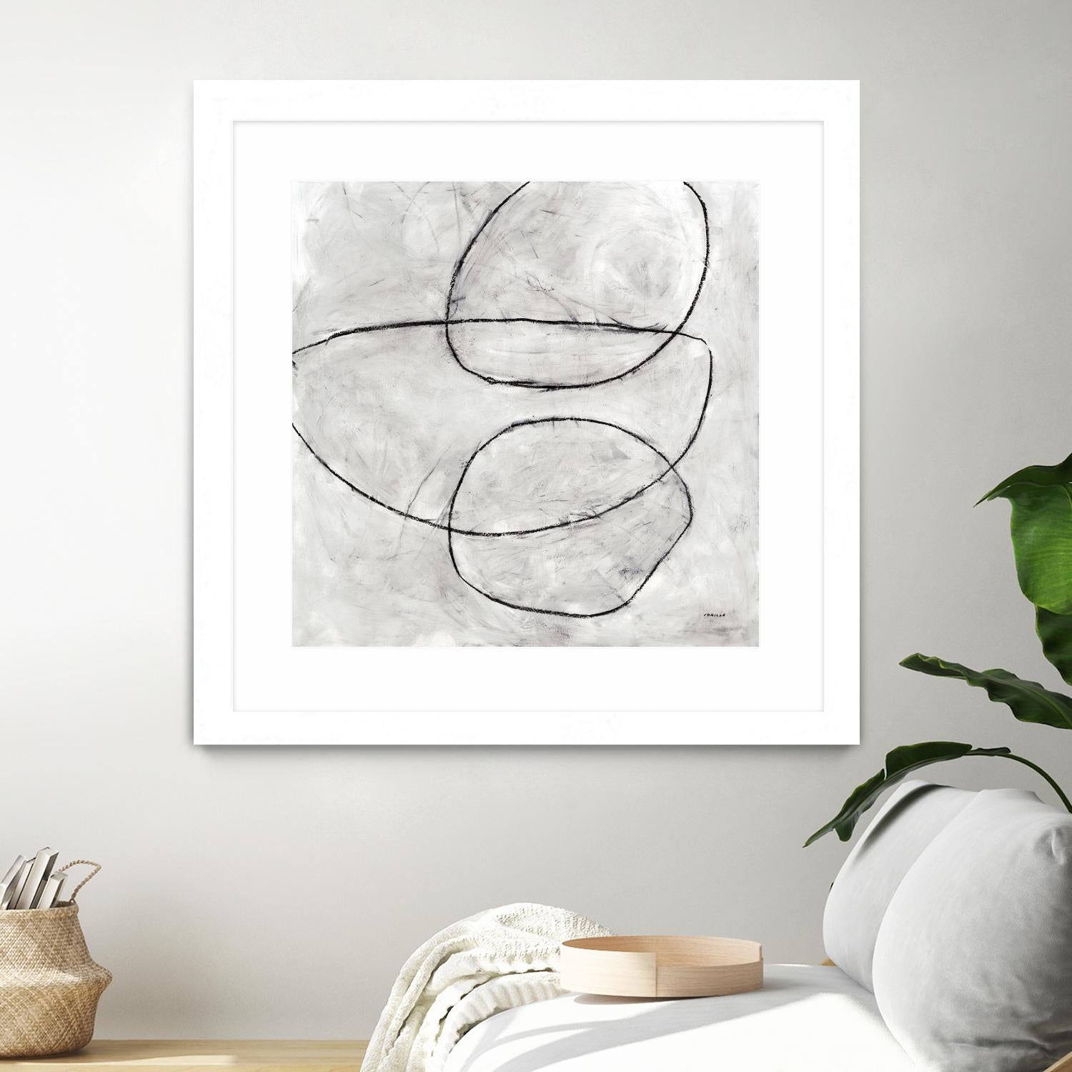 Balance Perspective by Jeff Iorillo on GIANT ART - whites & creams geometric abstract circles