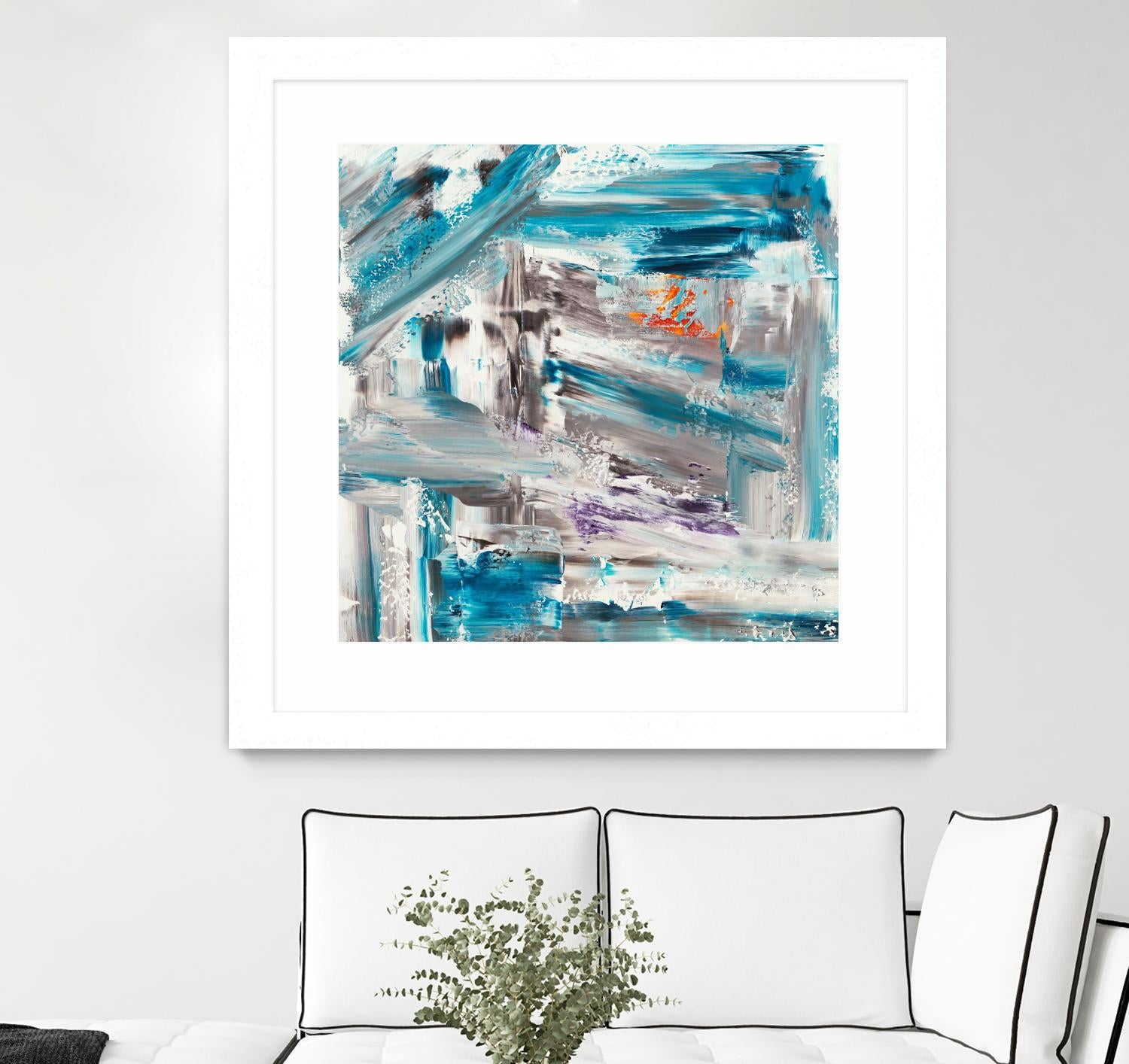 UNTIL THE VERY LAST SECOND by JEFF IORILLO on GIANT ART - blue abstract abstract