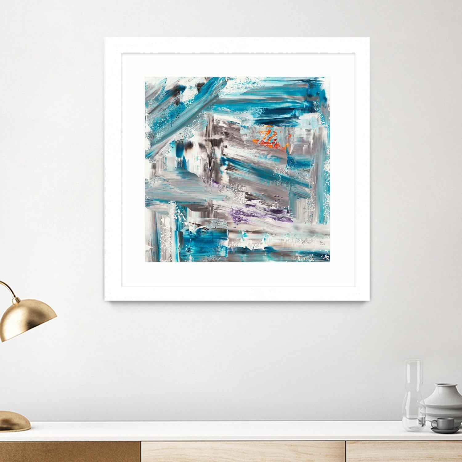 UNTIL THE VERY LAST SECOND by JEFF IORILLO on GIANT ART - blue abstract abstract