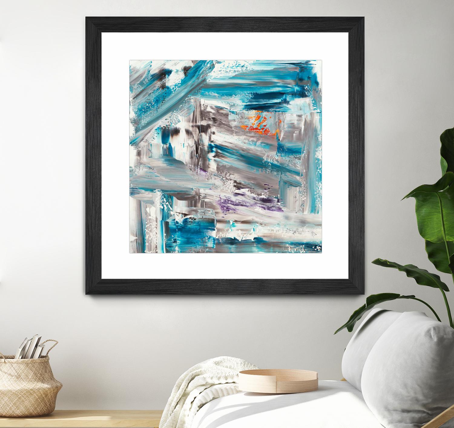 UNTIL THE VERY LAST SECOND by JEFF IORILLO on GIANT ART - blue abstract abstract