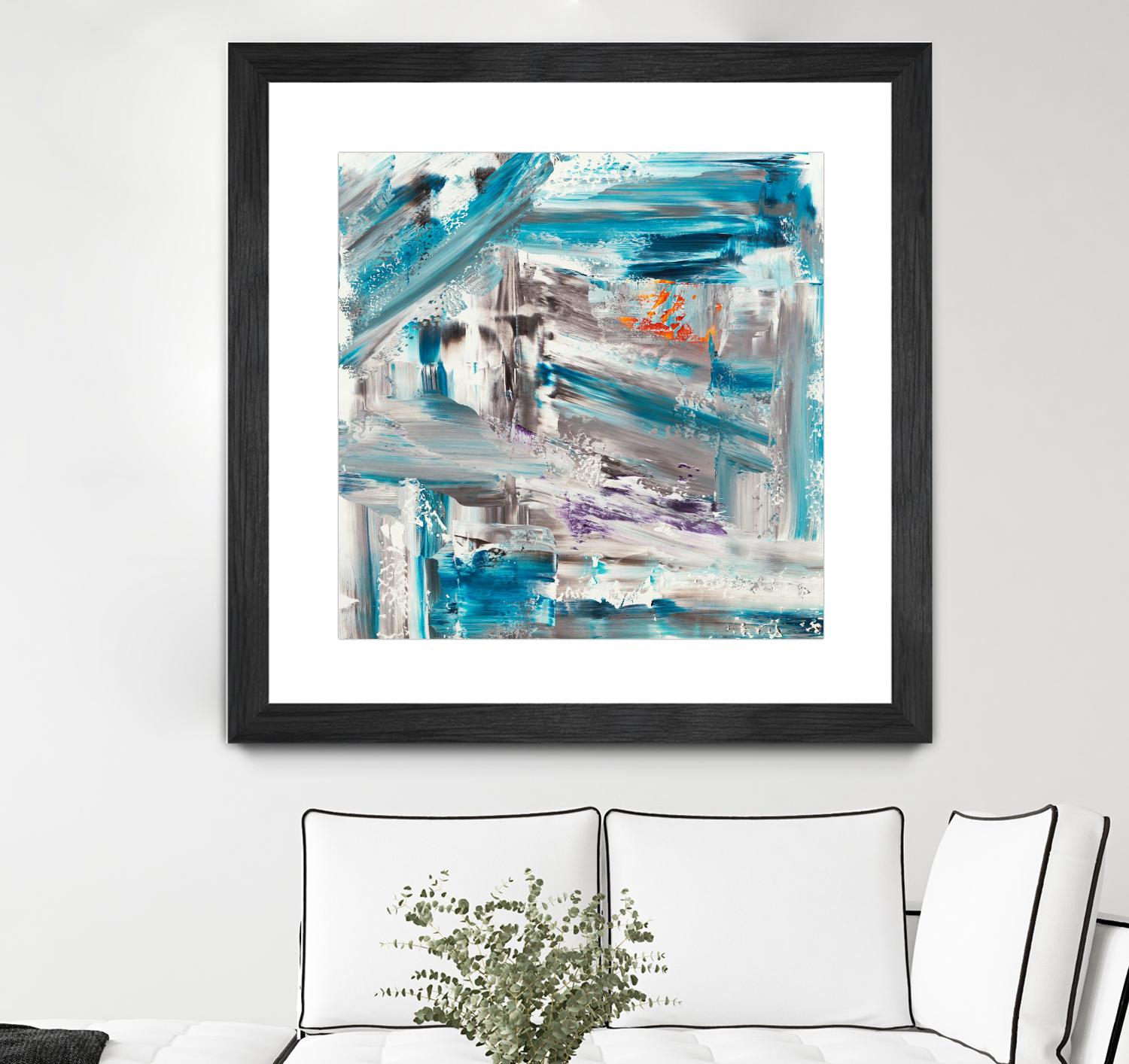 UNTIL THE VERY LAST SECOND by JEFF IORILLO on GIANT ART - blue abstract abstract