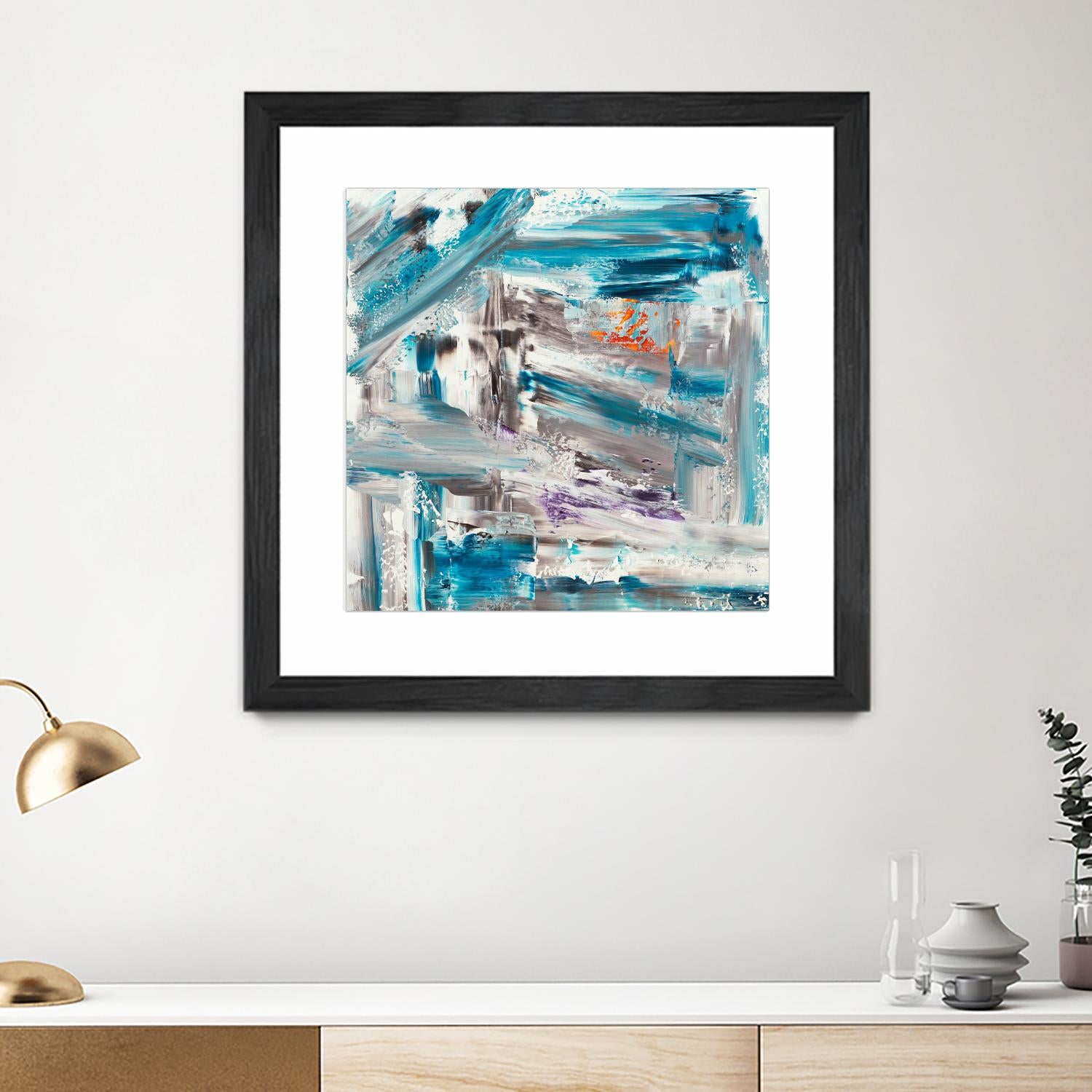 UNTIL THE VERY LAST SECOND by JEFF IORILLO on GIANT ART - blue abstract abstract