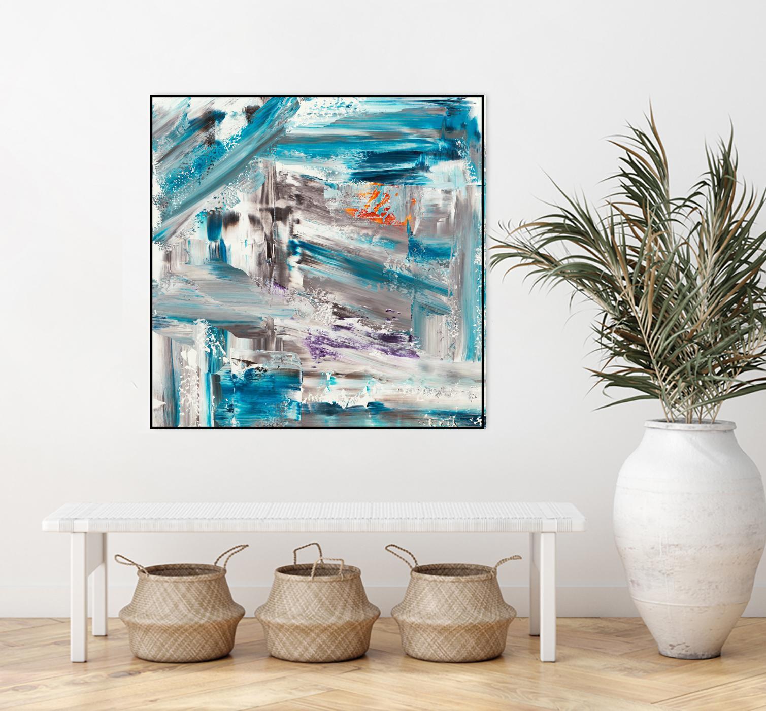 UNTIL THE VERY LAST SECOND by JEFF IORILLO on GIANT ART - blue abstract abstract