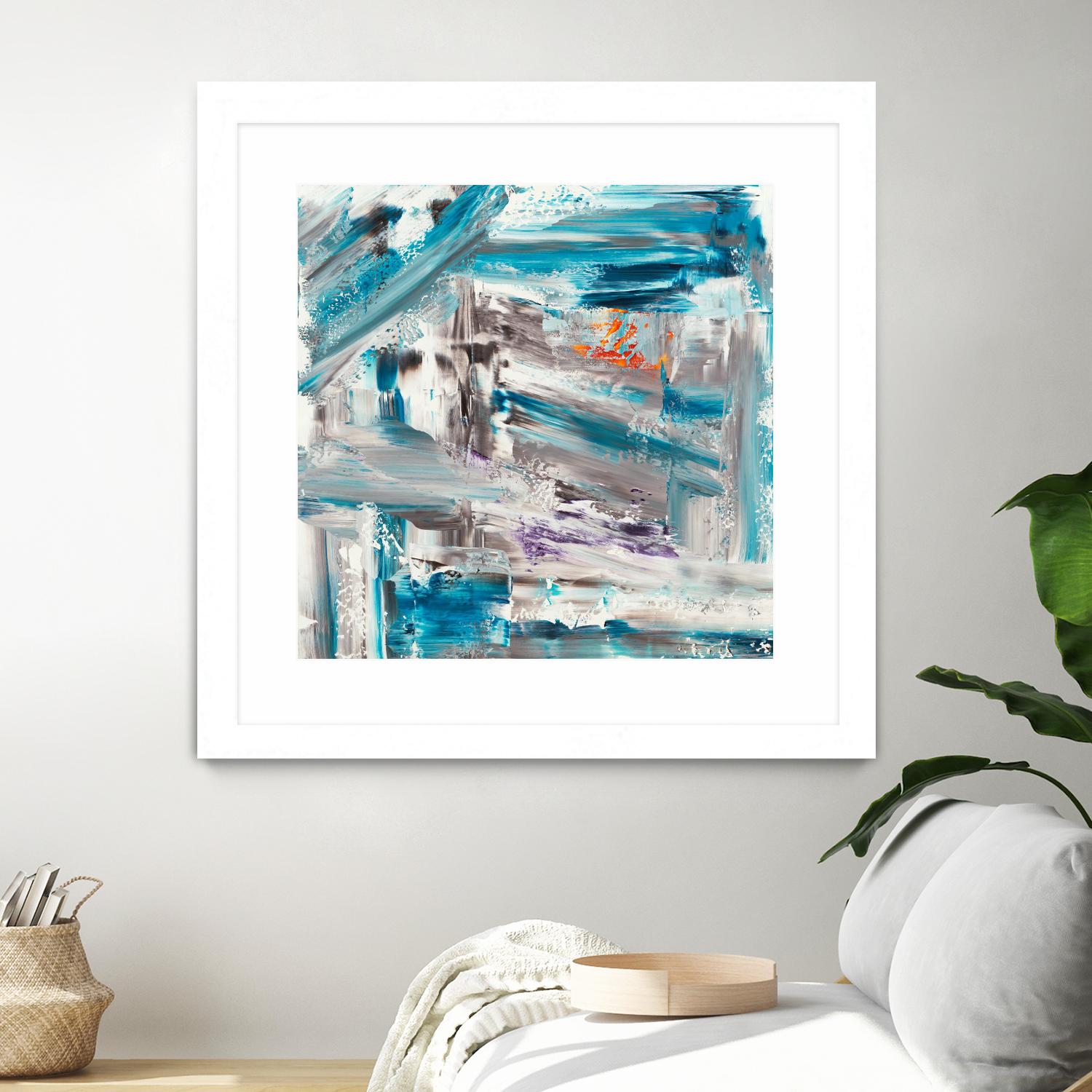 UNTIL THE VERY LAST SECOND by JEFF IORILLO on GIANT ART - blue abstract abstract