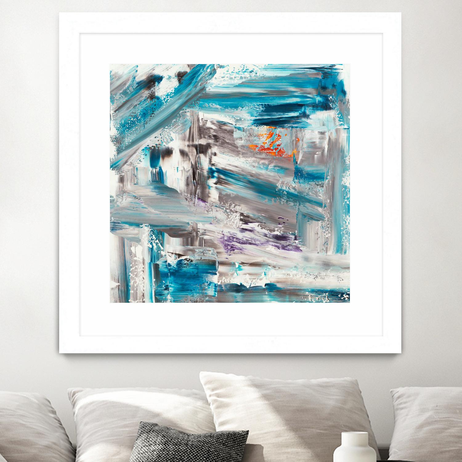 UNTIL THE VERY LAST SECOND by JEFF IORILLO on GIANT ART - blue abstract abstract