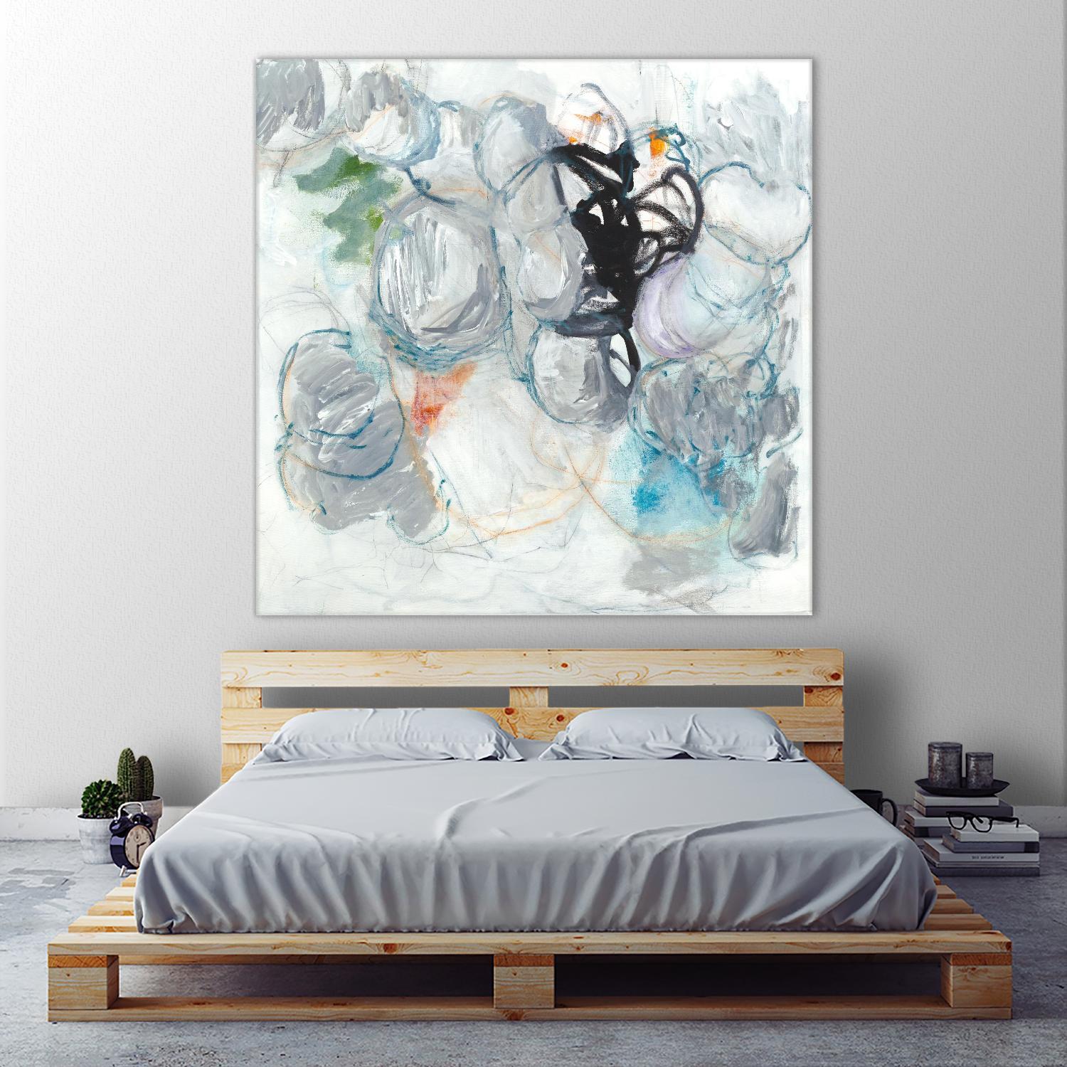 TUMBLE MOMENTUM by JEFF IORILLO on GIANT ART - blue abstract abstract