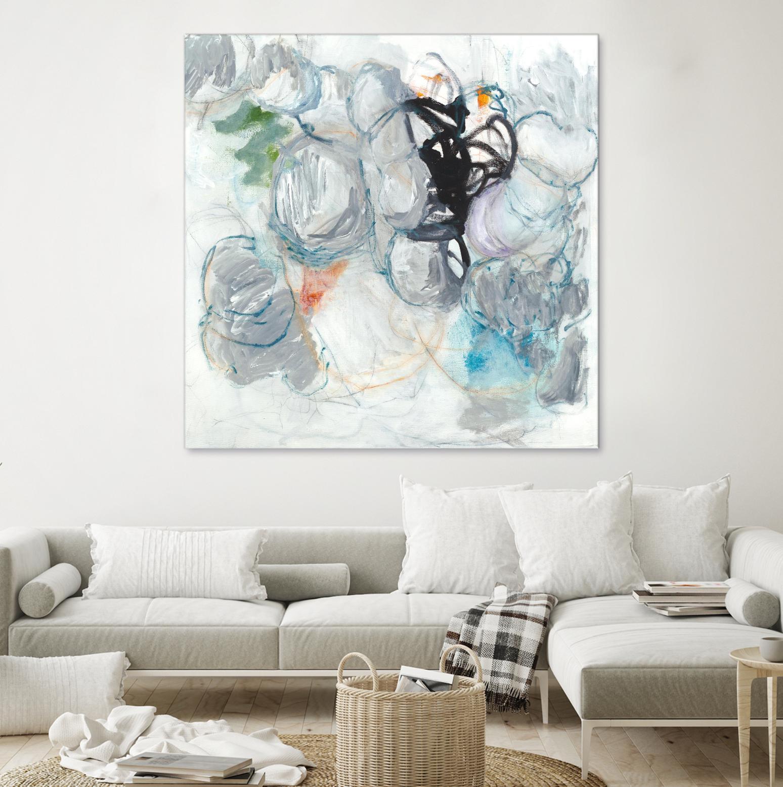 TUMBLE MOMENTUM by JEFF IORILLO on GIANT ART - blue abstract abstract