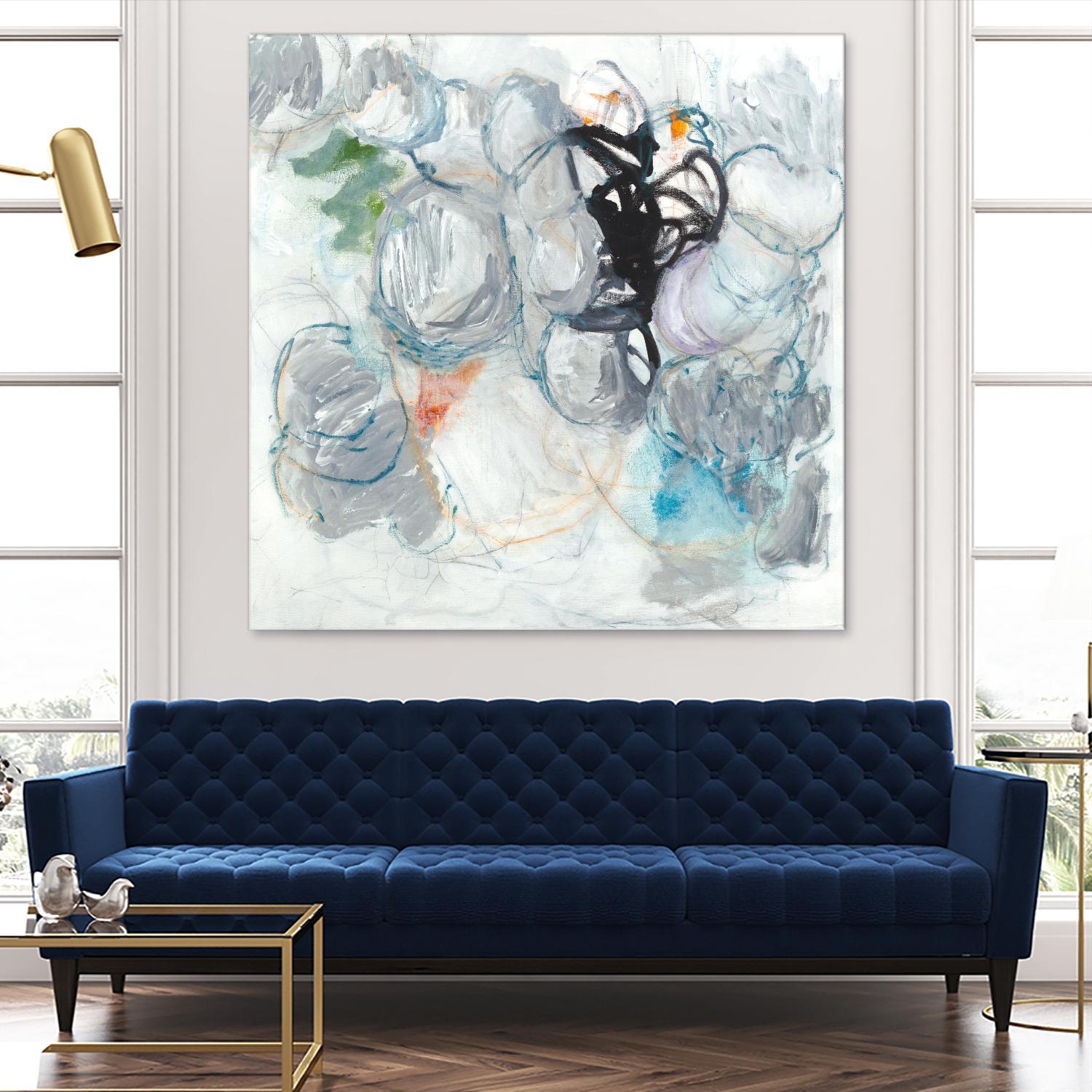 TUMBLE MOMENTUM by JEFF IORILLO on GIANT ART - blue abstract abstract