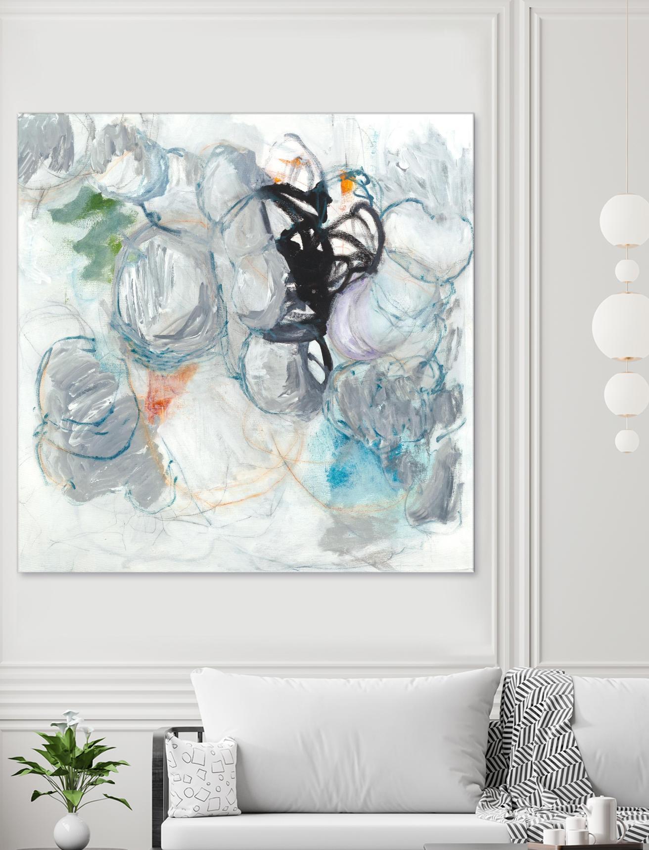 TUMBLE MOMENTUM by JEFF IORILLO on GIANT ART - blue abstract abstract